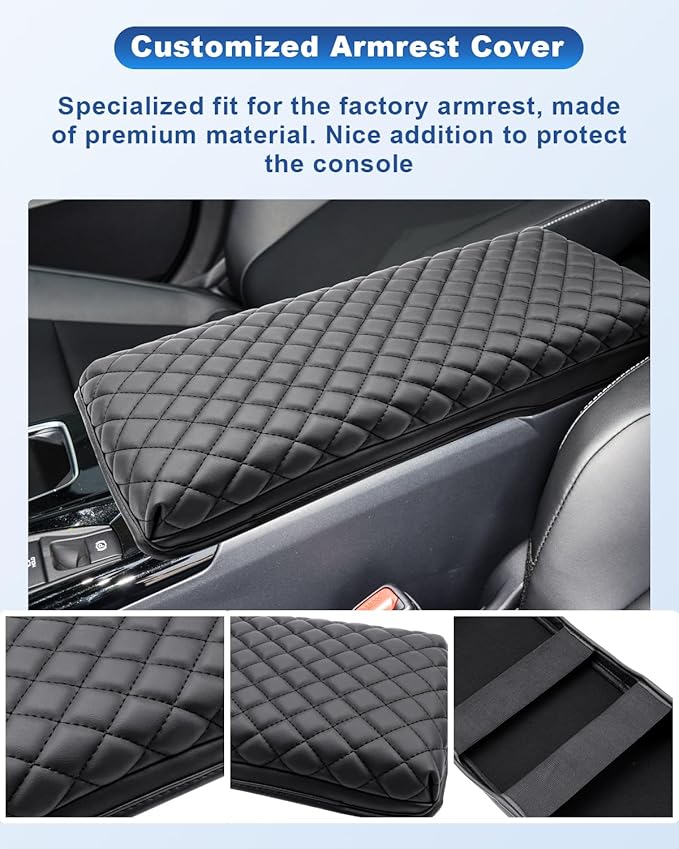 CDEFG for 2025 2026 Toyota Camry Accessories Armrest Cover for 2025 2026 Toyota Camry(XSE/XLE/SE/LE) Center Console Cover Middle Console Pad Arm Rest Central Consola Cushion Seat Box Cover