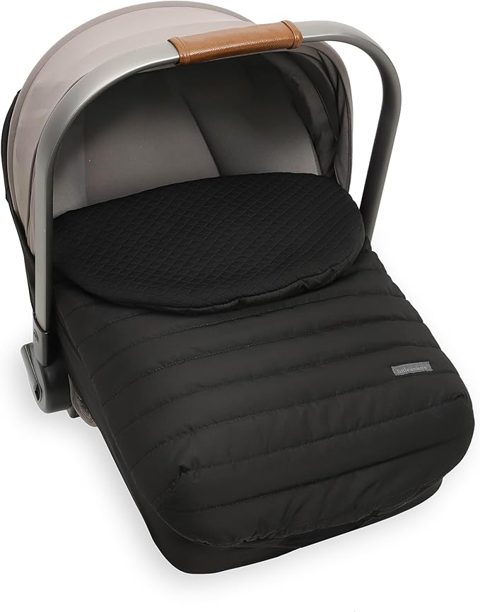 Little Unicorn Winter Car Seat Cover | Premium Insulated Fabric | Universal Fit & Easy to Install | Travel Bag Included (Black)