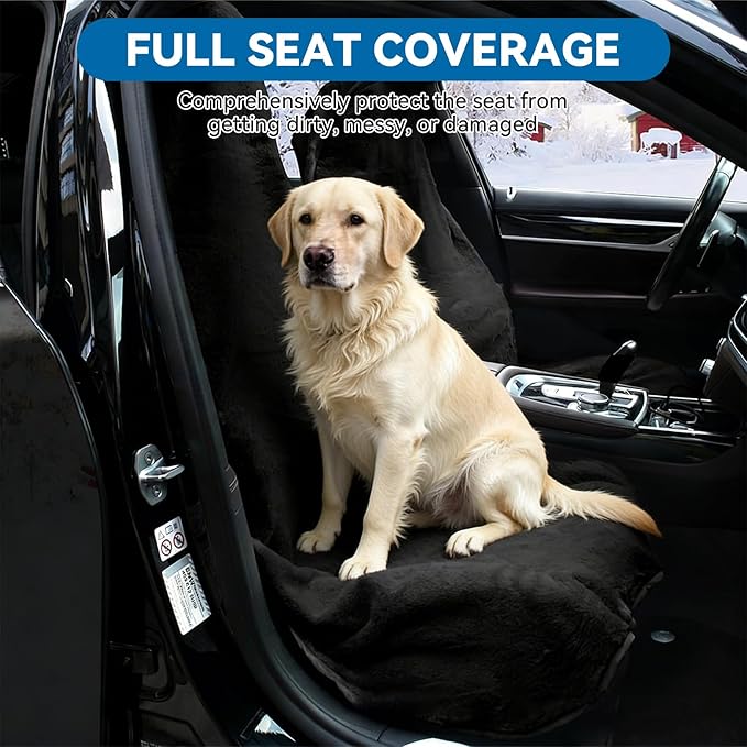 Waterproof Towel Car Seat Cover - Sweat-Wicking Post-Workout Seat Protector for Athletes, Gym, Yoga, Beach - Non-Slip, Machine Washable, Universal Fit Front Seat Mat