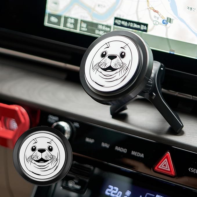Qi2 Certified 15W Wireless Car Charger with Peltier Cooling, MagSafe Compatible Magnetic Car Mount, Strong N52 Air Vent Phone Holder for iPhone 17/16/15/14 Pro Max, Galaxy S26/S25(Harp Seal)