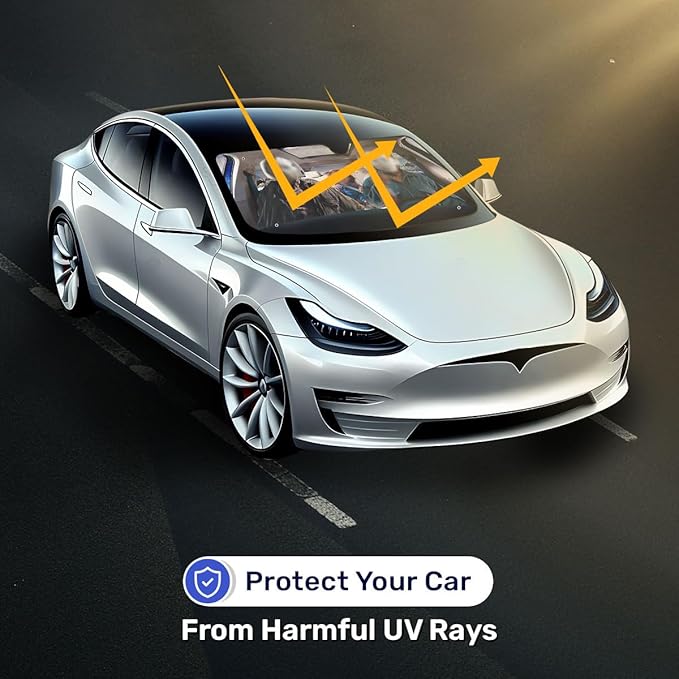GENANY Horror Movie Character Windshield Sun Shade for Electric Vehicle (59x37 inches), Shades for Front Windows, Sunshade for Car Windshield, Protector Blocks UV, Car Decor