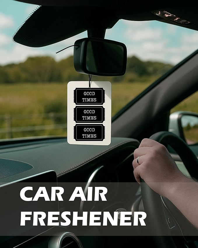 Coquette Black Bow Cherry Cologne Car Air Freshener 4 Pcs, Retro Preppy Cherry Poker Ticket Hanging Air Freshener for Cars Bathroom Dorm Books Decor, Vintage Accessories Gifts for Women Girls