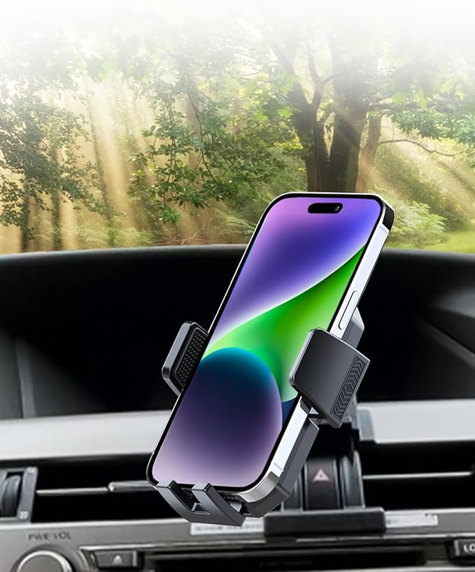 PZK Car Phone Mount for L-EXUS RX 350/ RX 450h 2010 2011 2012 2013 2014 2015 Accessories Custom Air Vent Auto Lock Button Release Car Phone Holder 360° Rotation Cell Phone Automobile Cradles
