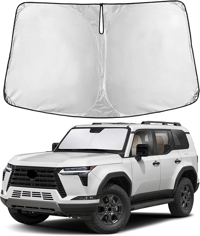 EcoNour Windshield Sunshade Compatible for Lexus GX550 2024 2025, Sun Visor for Front Windshield & Window Sun Shade Cover, UV Heat Blocker & Protector, Car Accessories