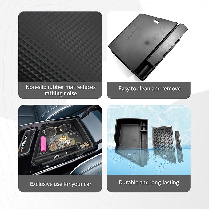 CDEFG 2023 2024 2025 Lyriq Center Console Organizer Tray for 2023-2025 Cadillac Lyriq Middle Console Armrest Tray Storage Box Coin Container 2023-2025 Lyriq Accessories