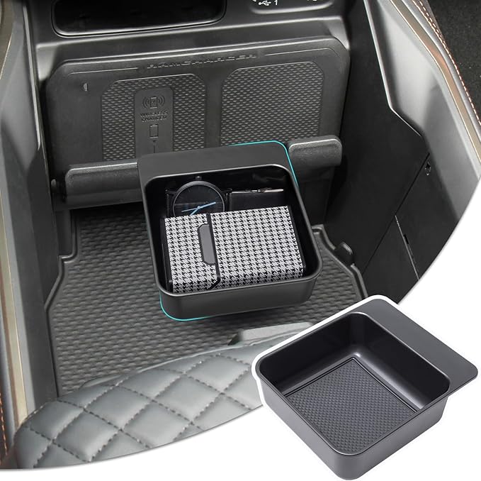 PIMCAR Center Console Hanging Box Compatible with 2019-2026 Dodge RAM 1500 2500 3500 Organizer Tray Armrest Storage Accessories(Only Fit Full Center Console and Bucket Seats)