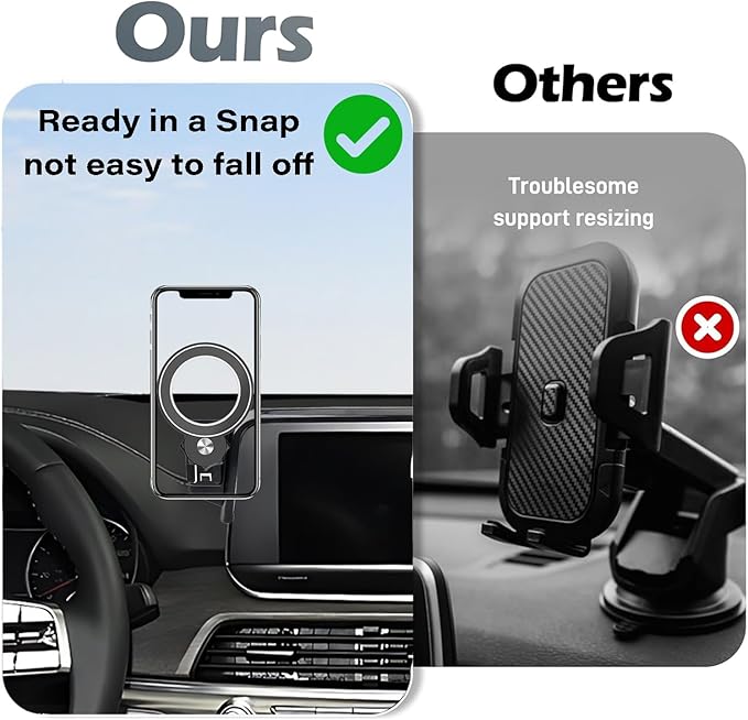 Car Phone Holder for KIA Telluride 2019 2020 2021 2022 Accessories Apply to 10.25 Inch Touch Screen Fixed Clip MagSafe Passenger Cell Phone Mount Handsfree 360° Rotation