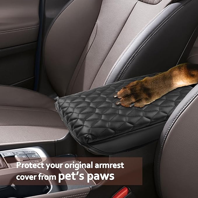 SKTU for 2019 2020 Hyundai Santa Fe Central Console Armrest Pad 2020 Santa Fe TM Seat Box Cover Hyundai Automotive Car Center Console Soft Cushion