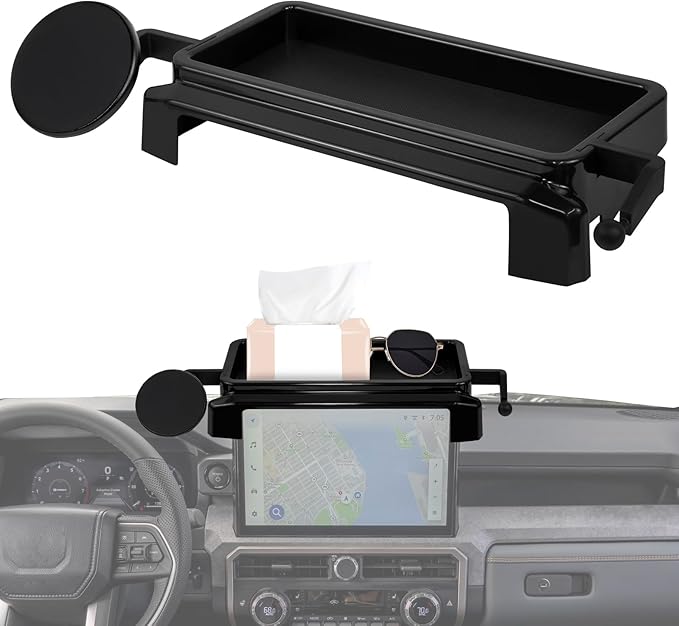Car Phone Holder for Toyota Tacoma 2024 2025 With Center Console Organizer-for MagSafe Magnetic Cell Phone Mount for Tacoma Accessories 8 inch Touchscreen - Strong Magnets for iPhone (NOT FIT 14 inch)