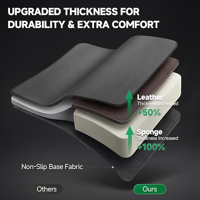 GIANT PANDA Front Seat Covers for Subaru Outback Forester Crosstrek Legacy Impreza, Faux Leather Bucket Seat Cover Fit Subaru Seat Protectors (Black) 2-Pack