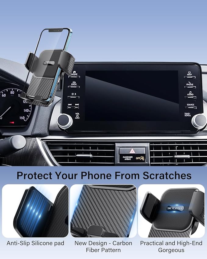 SKYLOTEC Car Phone Holder for Chevrolet Chevy Equinox 2025 2026 Accessories 11.3-inch Screen Fixed Clip, Automobile Cradles Phone Mount, Cell Phone Base Not Block Air Vent(Not for EV)