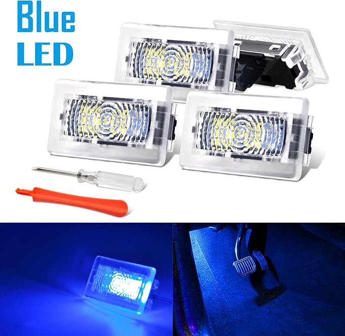 Prutomr Upgrade Replacement Light Kit for Tesla Model 3 X S Y Custom LED Interior Ambient Accessories Lamp for Footwell Trunk Frunk Door Puddle Glovebox Brighten Up Easy DIY Install (Blue)