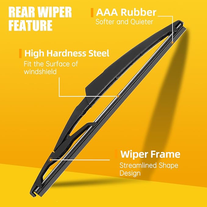MIKKUPPA 22"+20"+10" Windshield Wiper Blades Replacement for 2015-2021 Jeep Renegade, Top Lock Front & Rear All Season Wiper Blades Set(Pack of 3)