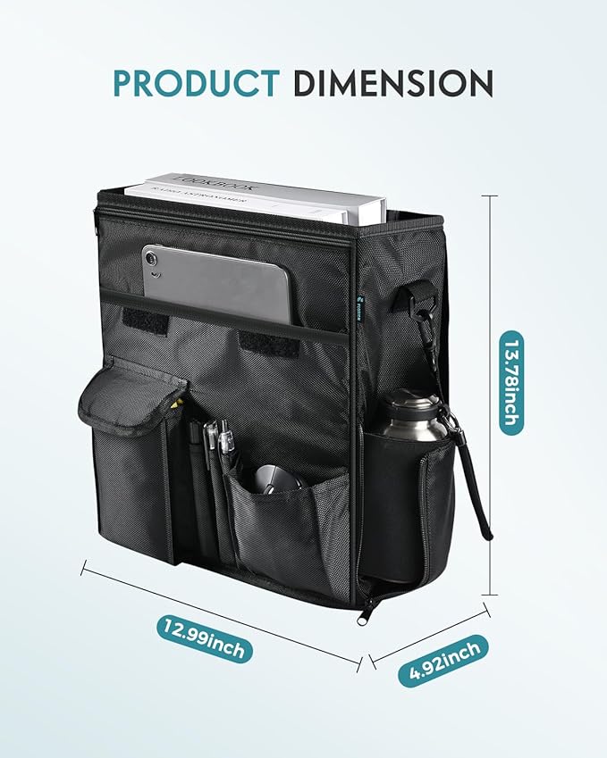 FLORICH Car Front Seat Organizer, Car Laptop Holder Backseat Organizer for Work, Automatic Document Holder Multi-Pocket Storage Organizer, Car Seat Back Storage Bag with Cup Holder