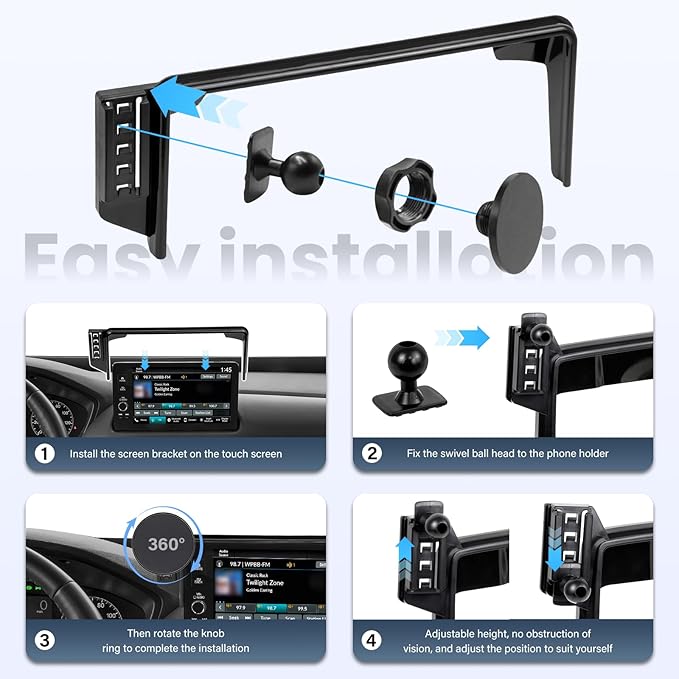 Car Phone Holder for Honda HR-V/CR-V 2023-2025- for MagSafe Magnetic Cell Phone Mount for HR-V CR-V Accessories 7/9 inch Touchscreen- Cradles Strong Magnets for iPhone