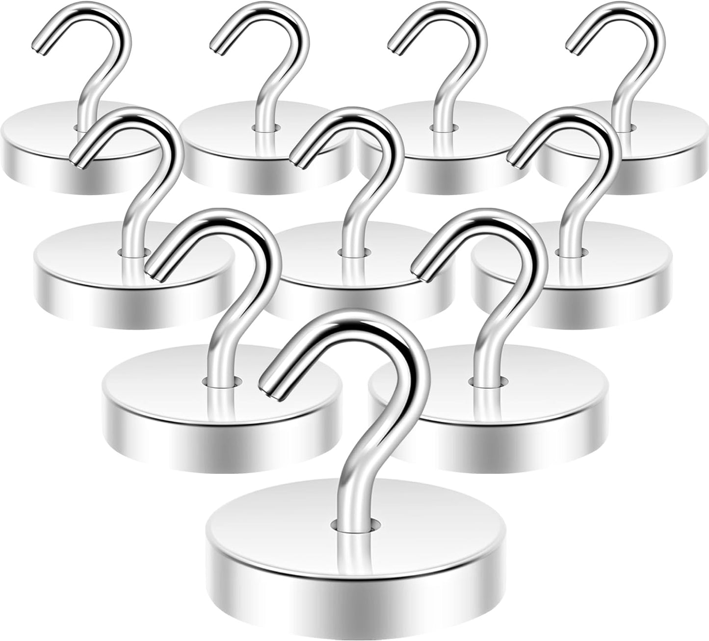 Neosmuk Magnetic Hooks, Cruise Ship Essentials, 100lb+ Heavy Duty Magnetic Hooks for Cruise Cabins, Refrigerator, Grill, Hanging, and Travel | Extra Strong Must-Haves Magnet Hook,Gold