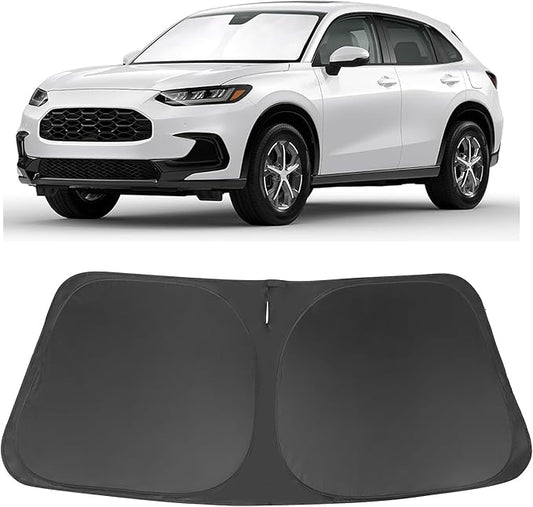 Windshield Sun Shade Custom Fit for 2023 2024 2025 2026 Honda HR-V HRV Accessories Foldable Sunshade Sun Blocker Protect Car from Sun Rays & Heat Damage Keep Car Cooler