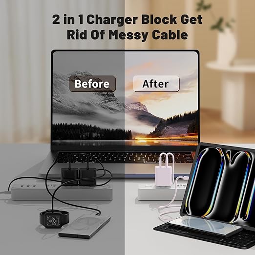 45W Dual Port Super Fast Charger with Long USB C to C Cable 10ft,Type C Wall Charger Block and Android Phone Charging Cord for Samsung Galaxy S26 Plus/S25 Ultra/S25+/S24+/S23+/S22+/S21/S20/Note 20/10+