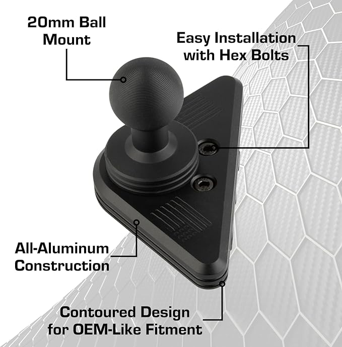 Bulletpoint Mounting Solutions Aluminum Air Vent Phone Mount Compatible with 2015-2020 Ford F-150, 2017-2022 Super Duty & 2018-2021 Expedition (Spring-Loaded)