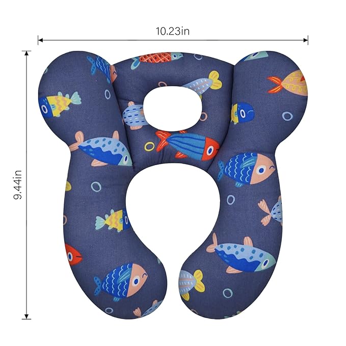 Baby Travel Pillow, Infant Kid's Cushion Soft and Skin Friendly for Car Seat, Pushchair and Stroller (Style G)
