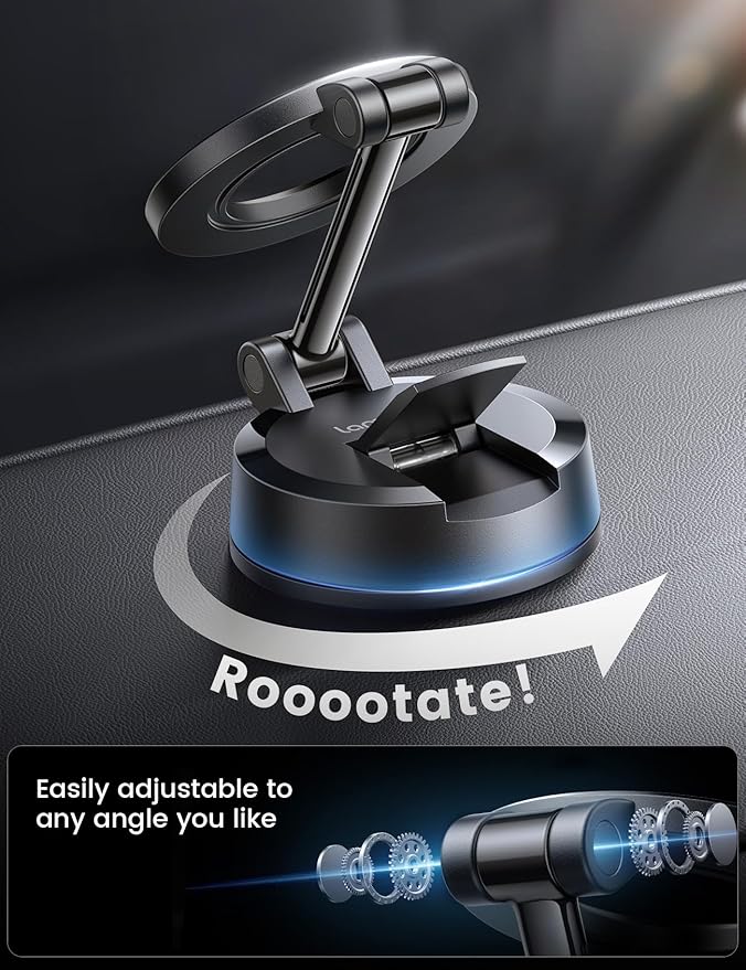Lamicall for Magsafe Car Mount [70LBS Powerful Suction] Magnetic Phone Holder for Car, 360° Rotation Suction Cup Phone Mount Dashboard & Windshield for Truck fit iPhone 17 16 Pro Max Plus 15 14 13 12