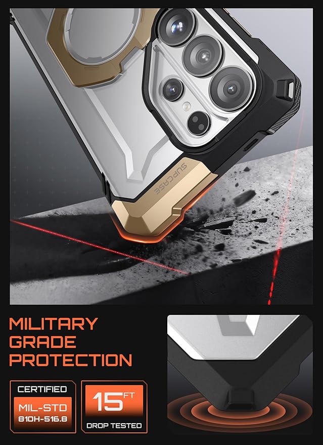 SUPCASE for Samsung Galaxy S26 Ultra Case with Kickstand (Unicorn Beetle Grip), [Wireless Charge Compatible] [Military-Grade Protection] Heavy-Duty Magnetic Phone Case for S26 Ultra 6.9 Inch, Desert