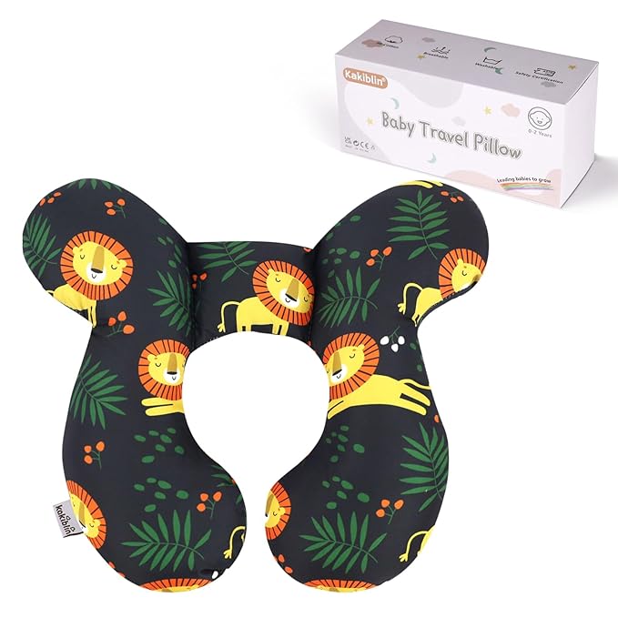 KAKIBLIN Baby Neck Pillow, Upgraded Baby Support Pillow,Neck Support Pillow for Carseat, Newborn Neck Support for Car Seat, Stroller, Pushchair,Travel