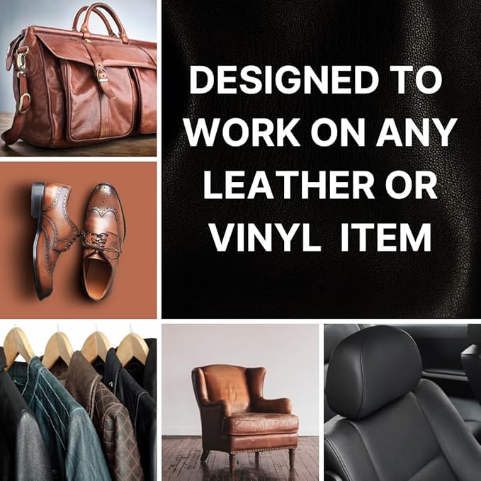 Doc Bailey’s Vinyl & Leather Restoration Re-Dye & Repair-A-Tear Kit - Easy, Effective, and Versatile Leather Repair Solution for Furniture, Jackets, Car Interiors and More