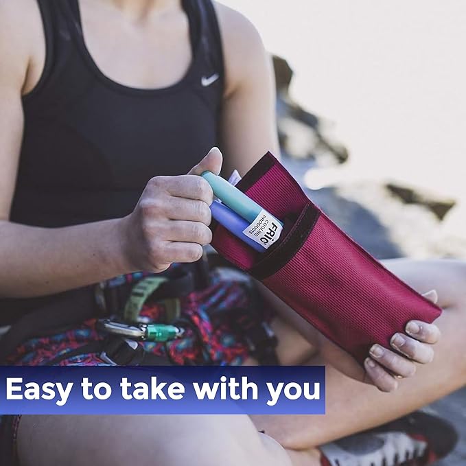 FRIO Cooling Wallet - Insulin Cooler for 45+ Hours of Stress Free On The Go - Burgundy - Duo