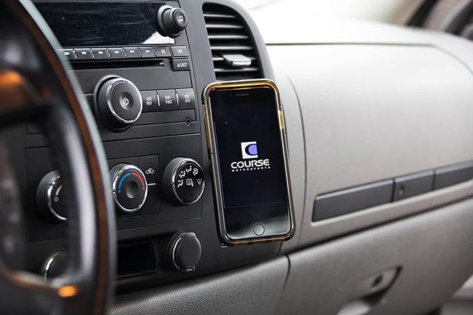 Course Motorsports Direct Fit Phone Mount - Chevrolet/GMC 1500, 2500, 3500 (2007-2013) Compatible with All Phones - Magsafe Compatible Magnetic