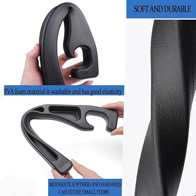 Car Seat Gap Filler, car in between seat catcher 2-Pack No-Drop Seat Side Gap Seam Filler Organizer, Universal filler between car seat and console (Black)