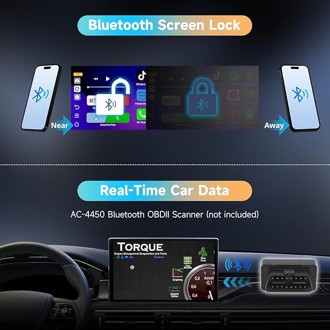 Wireless CarPlay Adapter, Magic AI Box with Dual-WiFi Stability, Wireless CarPlay Box Compatible with Wired Factory CarPlay & Android Auto, Support for YouTube/Netflix(Black)