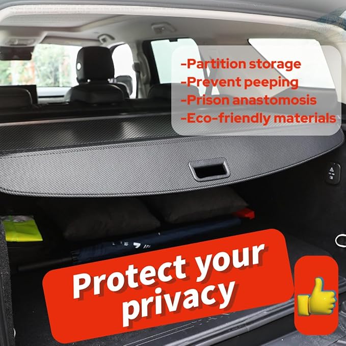 Cargo Cover No Gap Fit for 2020-2025 Subaru Outback Retractable Trunk Rear Security Cover Shielding Shade Trunk Cover No Gap