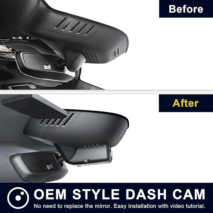 Mangoal Front 4K & Rear 1080P Dash Cam Custom for Volvo XC90 2023 2024 2025 2026(Model B),B5 B6 T8,Integrated OEM Look,UHD 2160P Video,WiFi & App, Loop Recording, Easy to Install,128GB Card