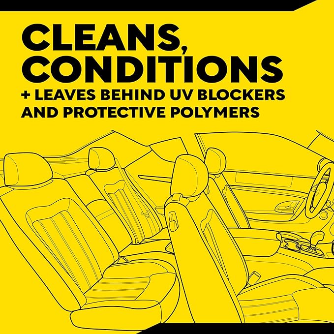 Meguiar's Leather Care Kit,This Car Care Kit Includes a Premium Car Leather Cleaner and Conditioner, Drill Backing Plate, Cleaning Disc, Microfiber to Effectively Deep Clean, Nourish & Protect, Kit