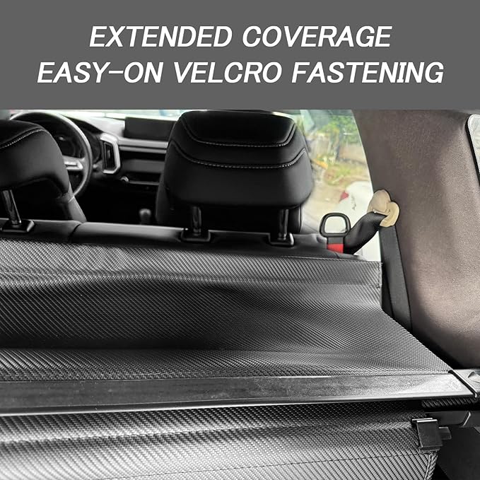 Cargo Cover for Nissan Murano 2025 2026 Accessories Retractable Trunk Cover Security Shielding Shade Cargo Luggage Cover Trunk Privacy Protection (No Gap Carbon Fiber Texture)