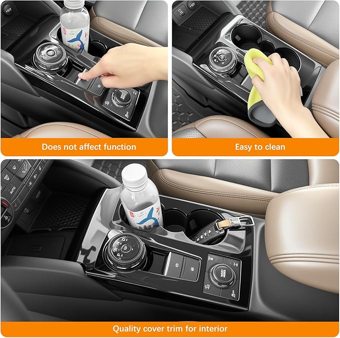 Gear Shift Panel Trim Compatible with 2021-2025 Ford Bronco Sport Shifter Panel Cover Center Console Protector for Bronco Sport Interior Accessories(Gear Shift Panel Cover)