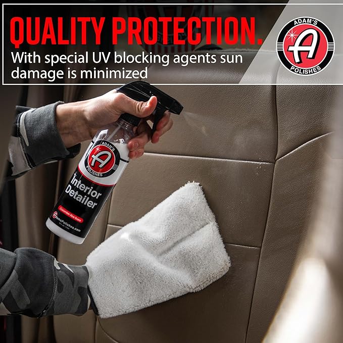 Adam's Polishes Interior Detailer Gallon (Cucumber Aloe) - Total Car Interior Cleaner, Protectant & Dressing | All Purpose Cleaner & Leather Conditioner | Vinyl, Dashboard, Screen, Seat Cleaner