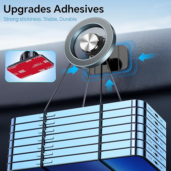 Kaistyle for Magsafe Car Mount【20 Strong Magnets】Magnetic Phone Holder for Car Phone Holder Mount Dash【360°】Cell Phone Holders for Your Car Accessories for Women Men iPhone 16 Pro Max 15 14 13 12 Plus