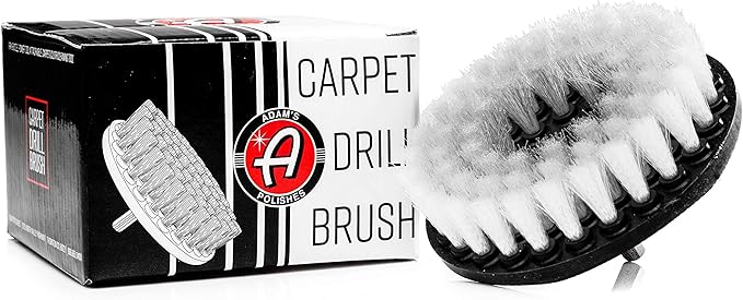 Adam's Polishes Carpet Drill Brush - A Cleaning Tool Attachment For Scrubbing/Cleaning Carpet, Upholstery, Leather Seats & Chairs, Floor Mats, Trunk, Furniture, Interior Boat, RV & Car Accessories