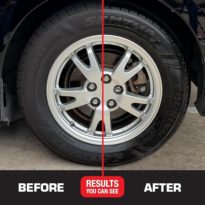 Black Magic 800002220 Tire Wet Foam, 18 oz. - Specially Formulated Thick Tire Spray Foam Clings to Tires to Dissolve and Clean Dirt While Shining and Protecting All In One Step