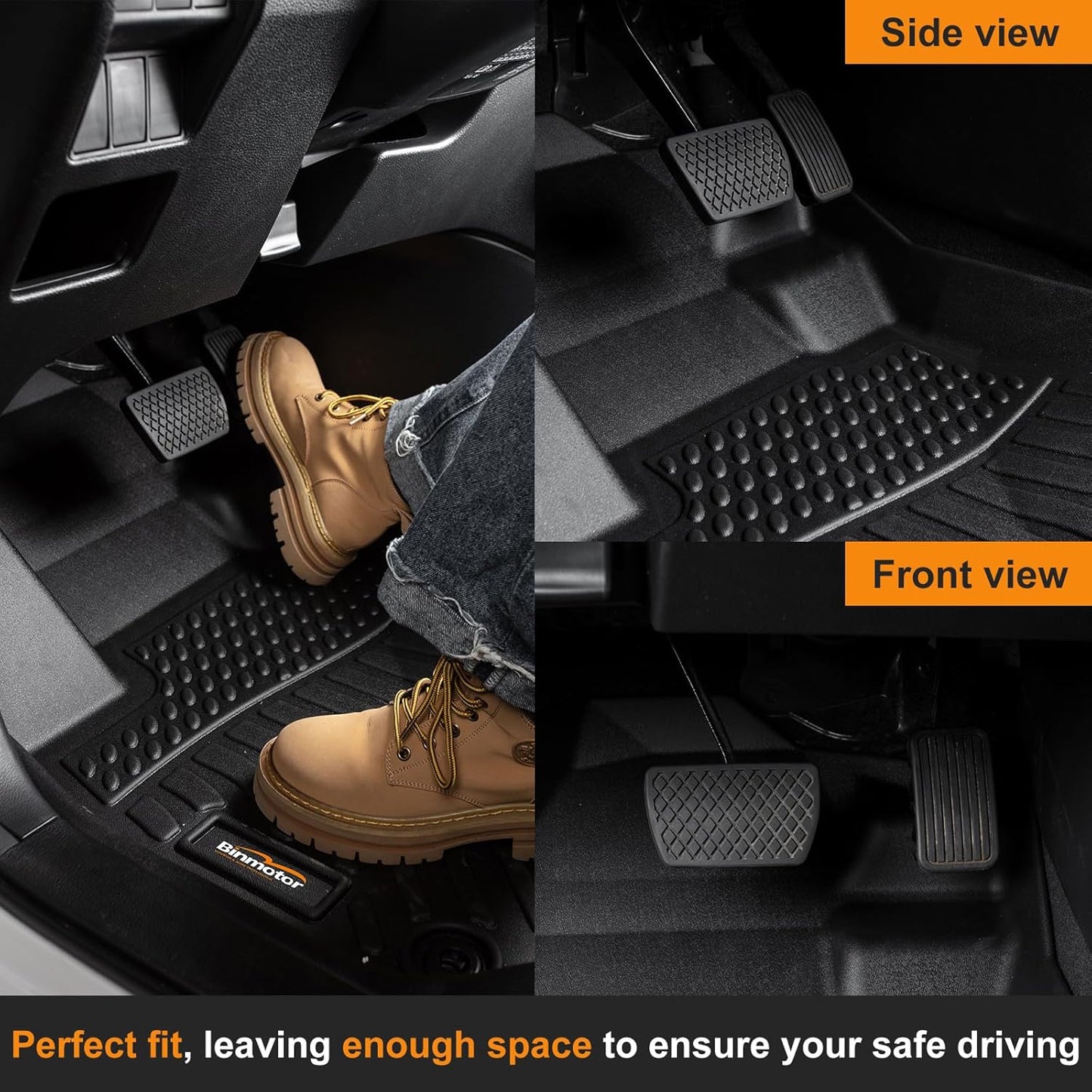 Binmotor-Floor Mats for Subaru Ascent 2019-2025 7/8 Passenger,All Weather Car Floor Mat Rubber Liners for Subaru Ascent Accessories