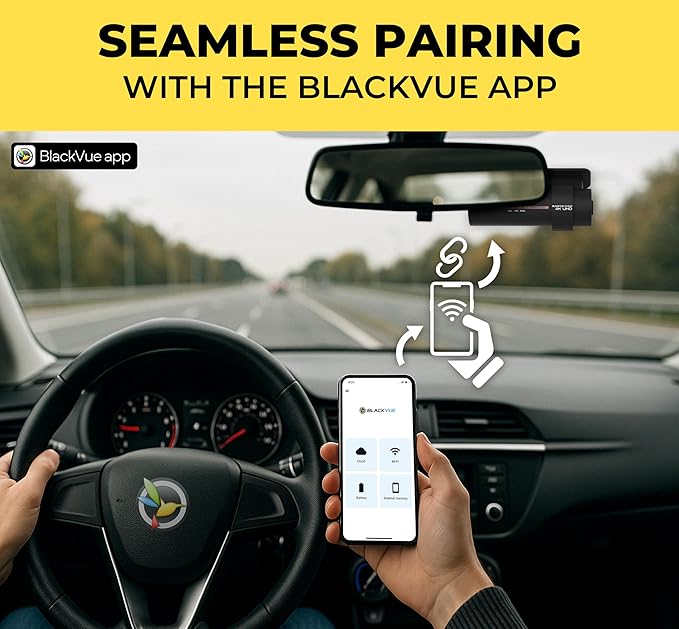 BlackVue DR970X-1CH Plus II 64GB Dash Cam – 4K UHD Front Dashcam with STARVIS 2, HDR, Fast Boot, USB-C, Video Playback via Wi-Fi, Cloud Remote Access, Smart Parking Mode