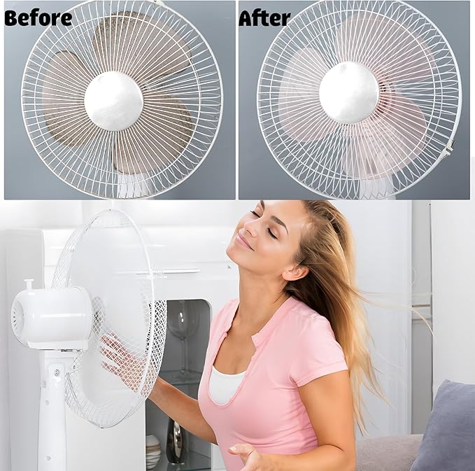 Fan Cleaner Brush Bendable Fans Duster Reusable Dust Remover Plastic Dust Cleaner Flexible Microfiber Head Ceiling Brush for Fans Air Conditioning Home Car Vents Curtain Box Fan Shutters, 3 Pcs