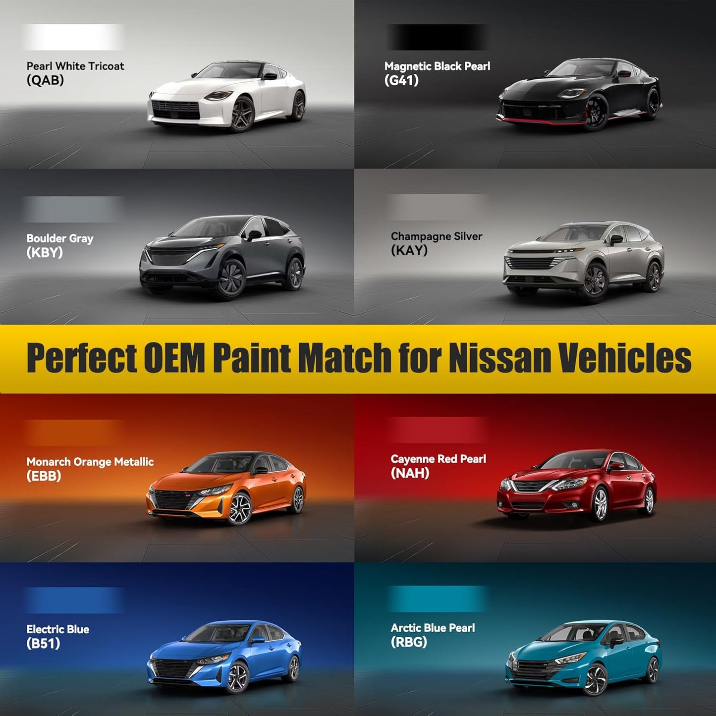 Boulder Gray(KBY) Touch Up Paint Compatible with Nissan, Exact Match Car Paint Pen Automotive Scratch Repair Remover Kit Quick & Easy Solution for Vehile Chips and Nicks
