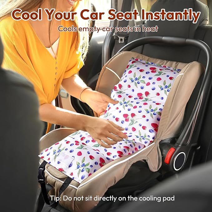 NCVI Car Seat Cooling Pad, Baby Stroller Cooling Pad - Insulated Cushion with Ice Pack for Heat, Multifunctional Cooler for Kids, Adults and Pets, Comfortable & Durable Summer Seat Liner Cooling Cover