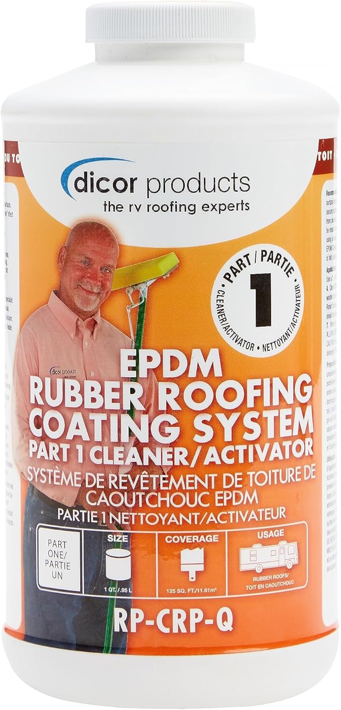 Dicor RP-CRP-Q EPDM Rubber Roof Coating System - 1 Quart Roof Cleaner/Activator