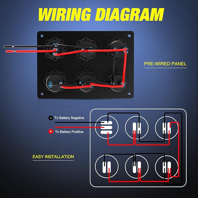 Nilight Dual Cigarette Lighter Socket with Wire 12V Dual Power Plug Replacement Cigar Lighter receptable with Cover and Mounting Screws for Cars Trucks RVs Boats ATVs (50060B)