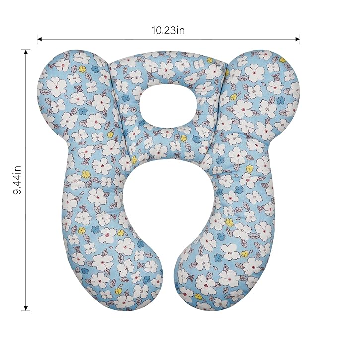 Baby Travel Pillow, Infant Kid's Cushion Soft and Skin Friendly for Car Seat, Pushchair and Stroller (Style A)