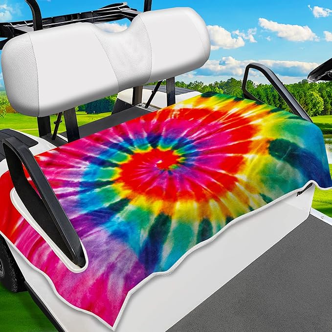 ENYORSE Golf Cart Seat Covers - Ethnic Style Golf Cart Towel Blanket for 2/4 Seater, Soft & Breathable Microfiber, Keeps Seats Cool & Comfortable, 51”x31”, Fits EZGO/Yamaha/Club Car